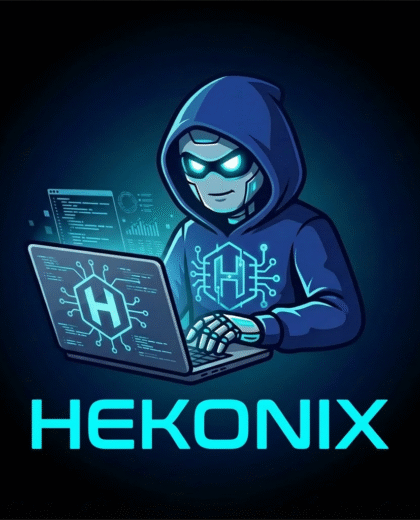 HEKONIX robot laptop - texto nuevo